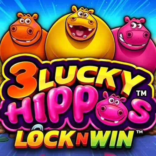 3 Lucky Hippos Logo